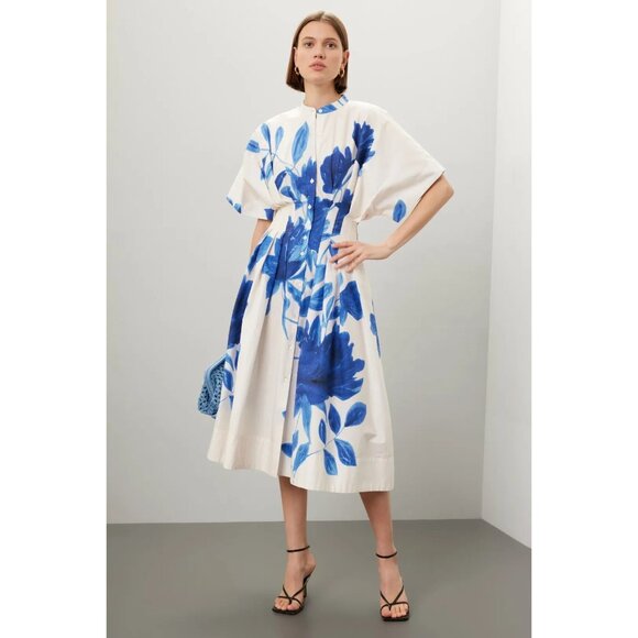 Natori Dresses & Skirts - Natori Andora Poplin Pleated Dress, US 2